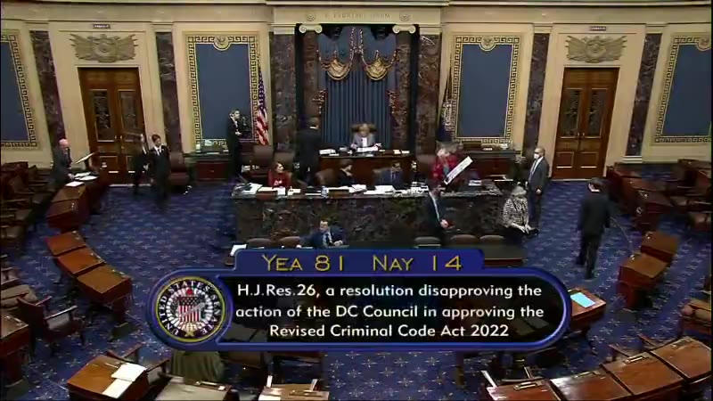 Senate votes to repeal update to DC's criminal code